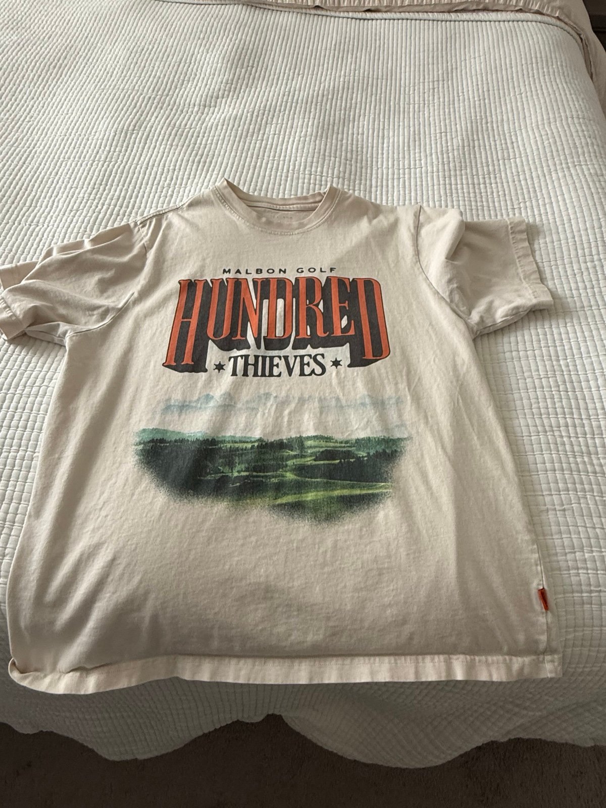 Malbon golf Hundred thieves collab tee