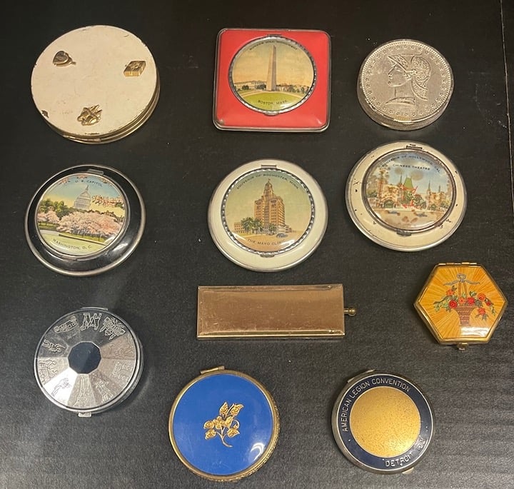 11 Vintage Makeup Blush Compacts Elgin American Houbigant More