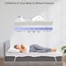 PERLECARE 3 Inch Gel Memory Foam Mattress Topper for Pressure Relief-Twin sizes