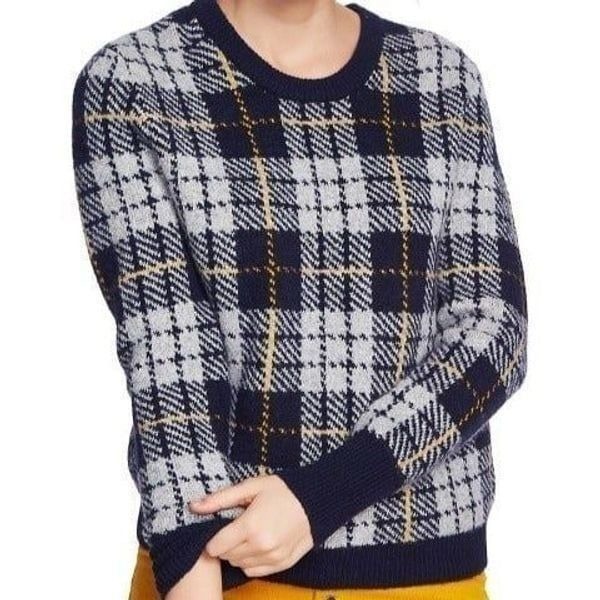 Court & Rowe Cozy Bouclé Plaid Sweater