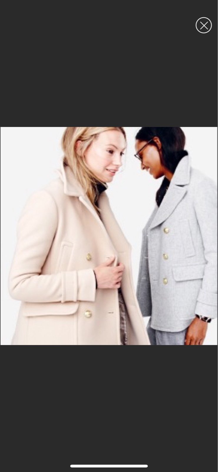 J crew stadium cloth Majestic pea coat