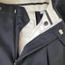 Bachrach Wool Pant Suit Men Size 32 Cuffed Pleated Button Pockets Italy Black