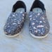 Toms Alpargata Women Forged Iron Grey Metallic Granite Fleck Flat Slip On 10