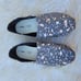 Toms Alpargata Women Forged Iron Grey Metallic Granite Fleck Flat Slip On 10
