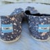 Toms Alpargata Women Forged Iron Grey Metallic Granite Fleck Flat Slip On 10