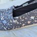 Toms Alpargata Women Forged Iron Grey Metallic Granite Fleck Flat Slip On 10