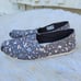 Toms Alpargata Women Forged Iron Grey Metallic Granite Fleck Flat Slip On 10