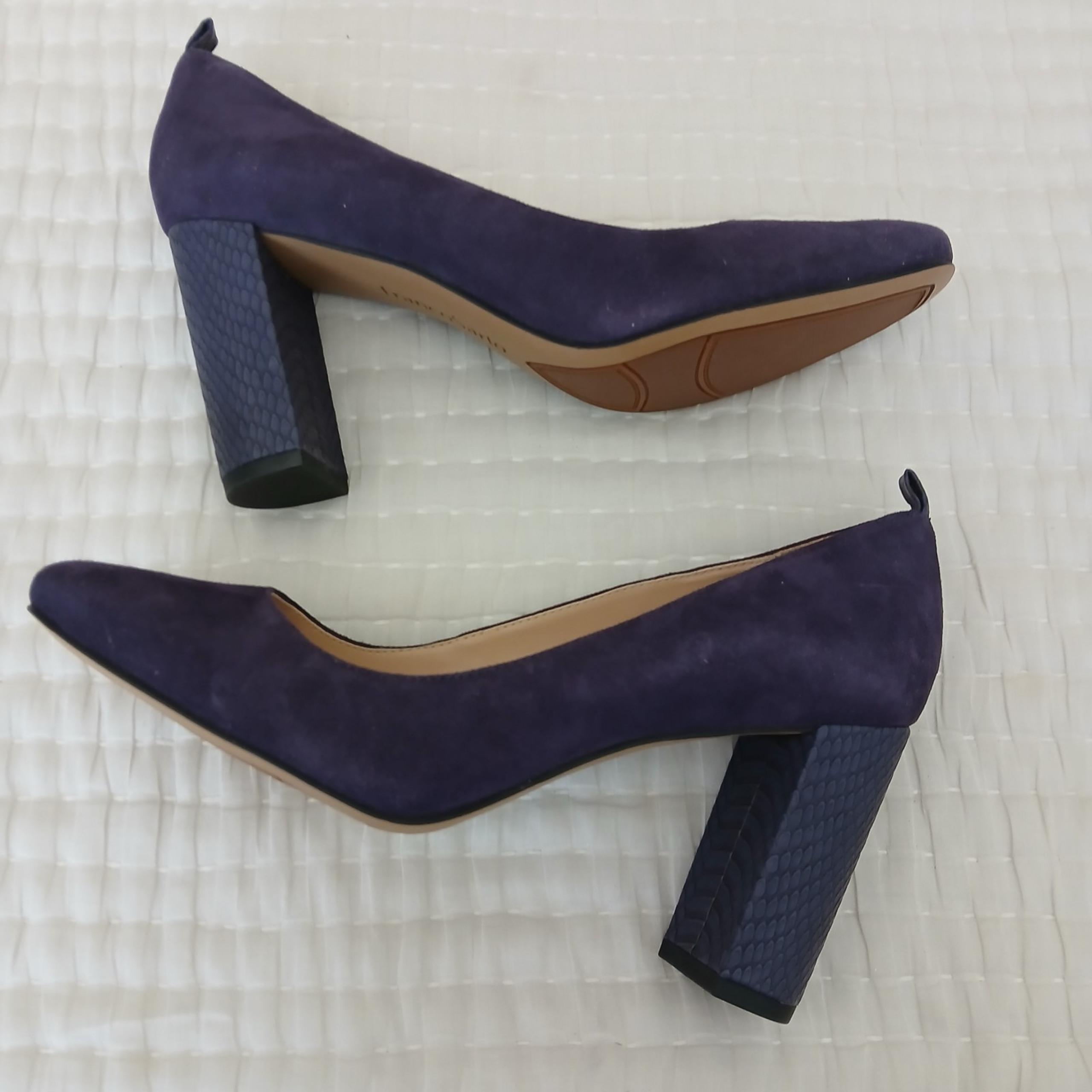 FRANCO SARTO Ingall Classic Dress Pumps, Purple Suede Size 8, NWOB