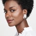 Lele Sadoughi Rectangle Stud Crystal Earrings