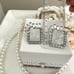Lele Sadoughi Rectangle Stud Crystal Earrings