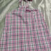 J.CREW PLAID HALTER CRISSCROSS TIE TOP S M