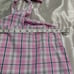 J.CREW PLAID HALTER CRISSCROSS TIE TOP S M
