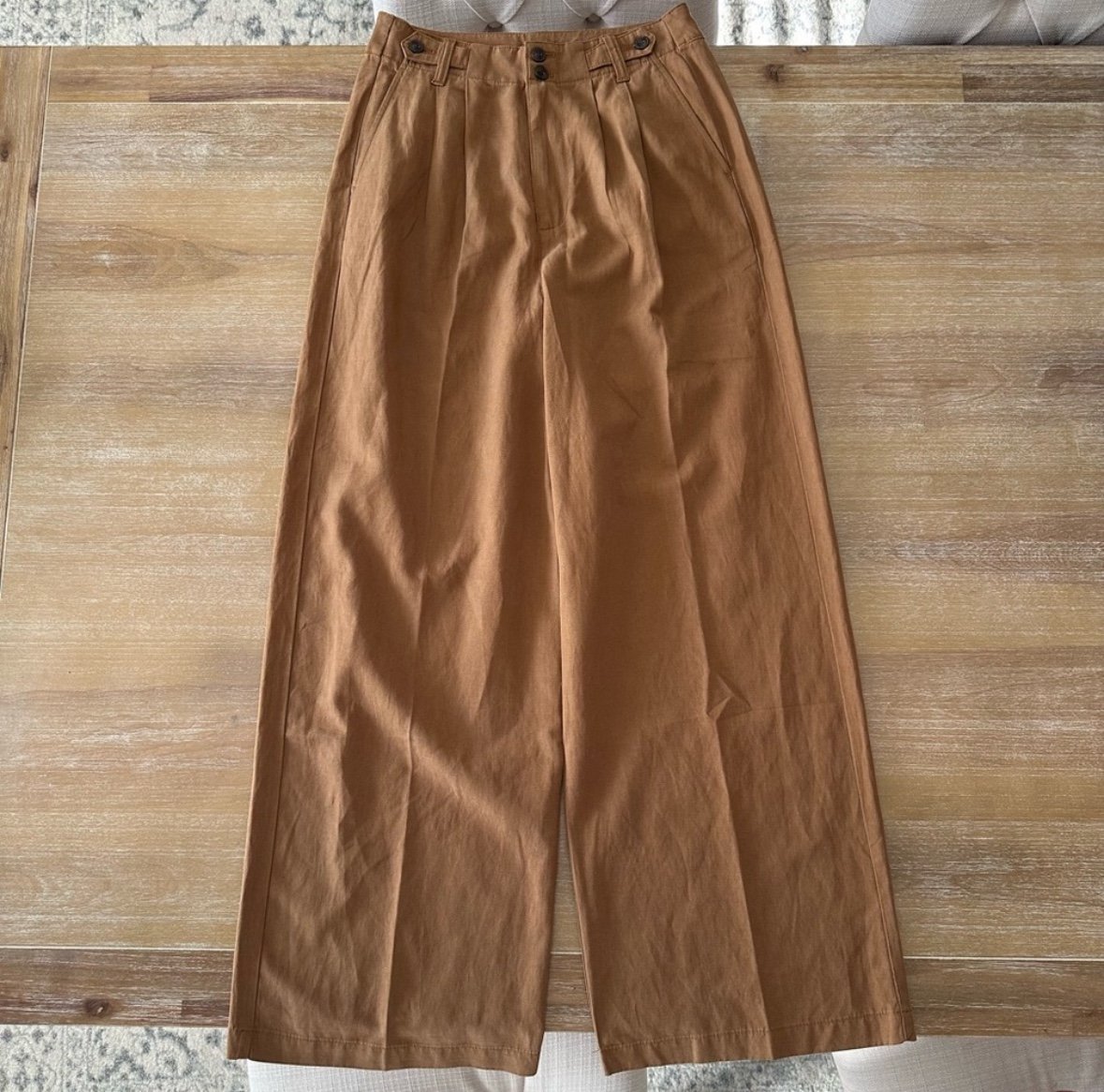 Madewell The Harlow Wide Leg Pants Acorn