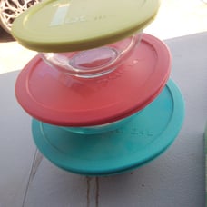 Pyrex Smart Essentials 6-Piece Glass Mixing Bowl Set.
