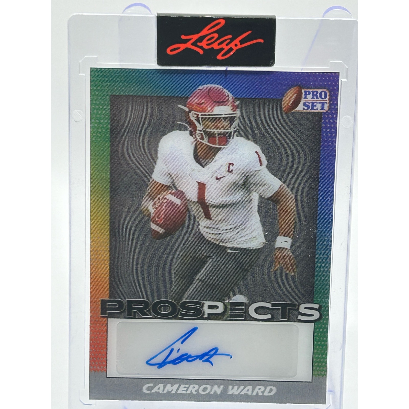 2024 Leaf Pro Set Prospects Cameron Ward 3D Lenticular Auto Sealed Hurricanes