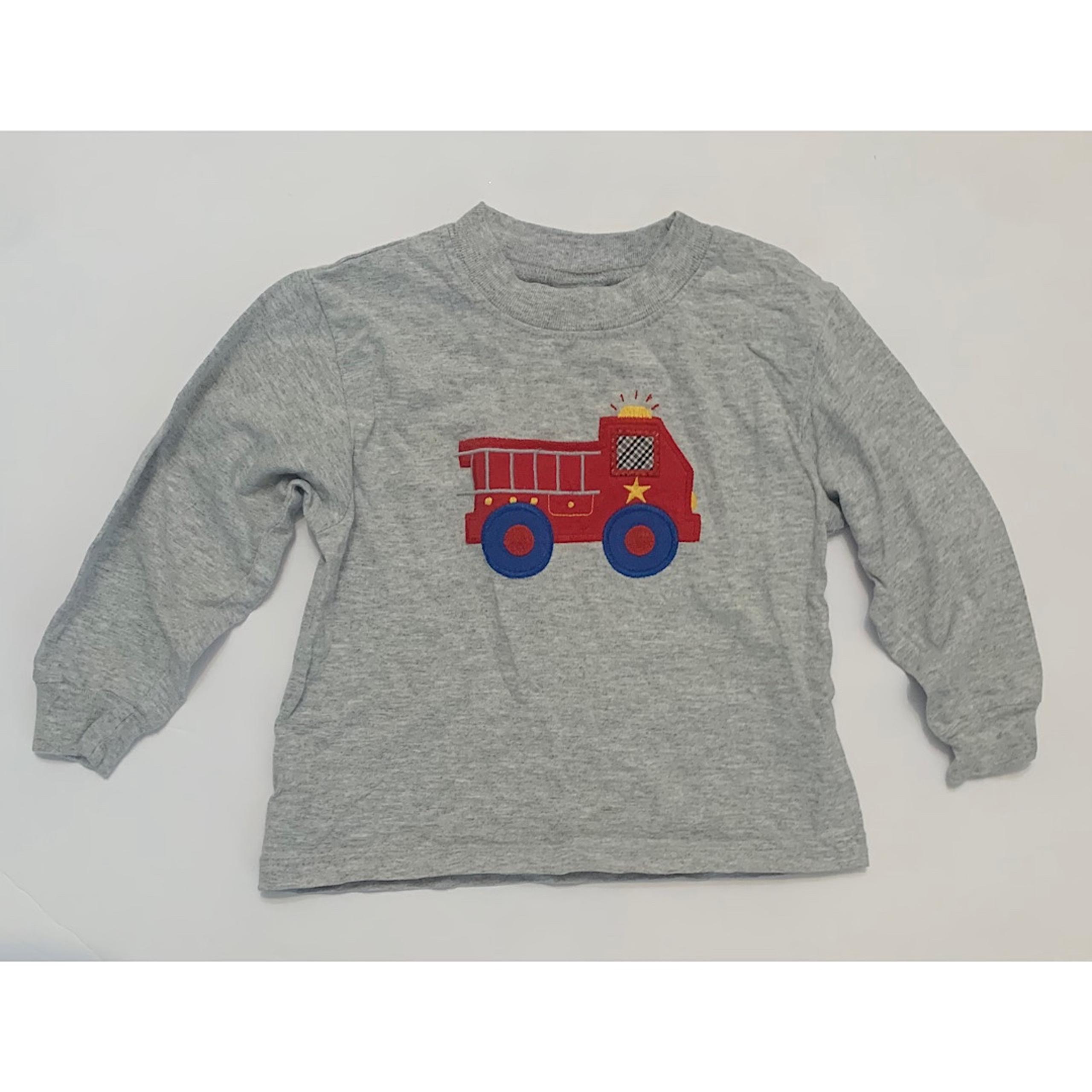 Vintage The Bailey Boys Long Sleeve Fire Engine Theme Shirt Size 2T