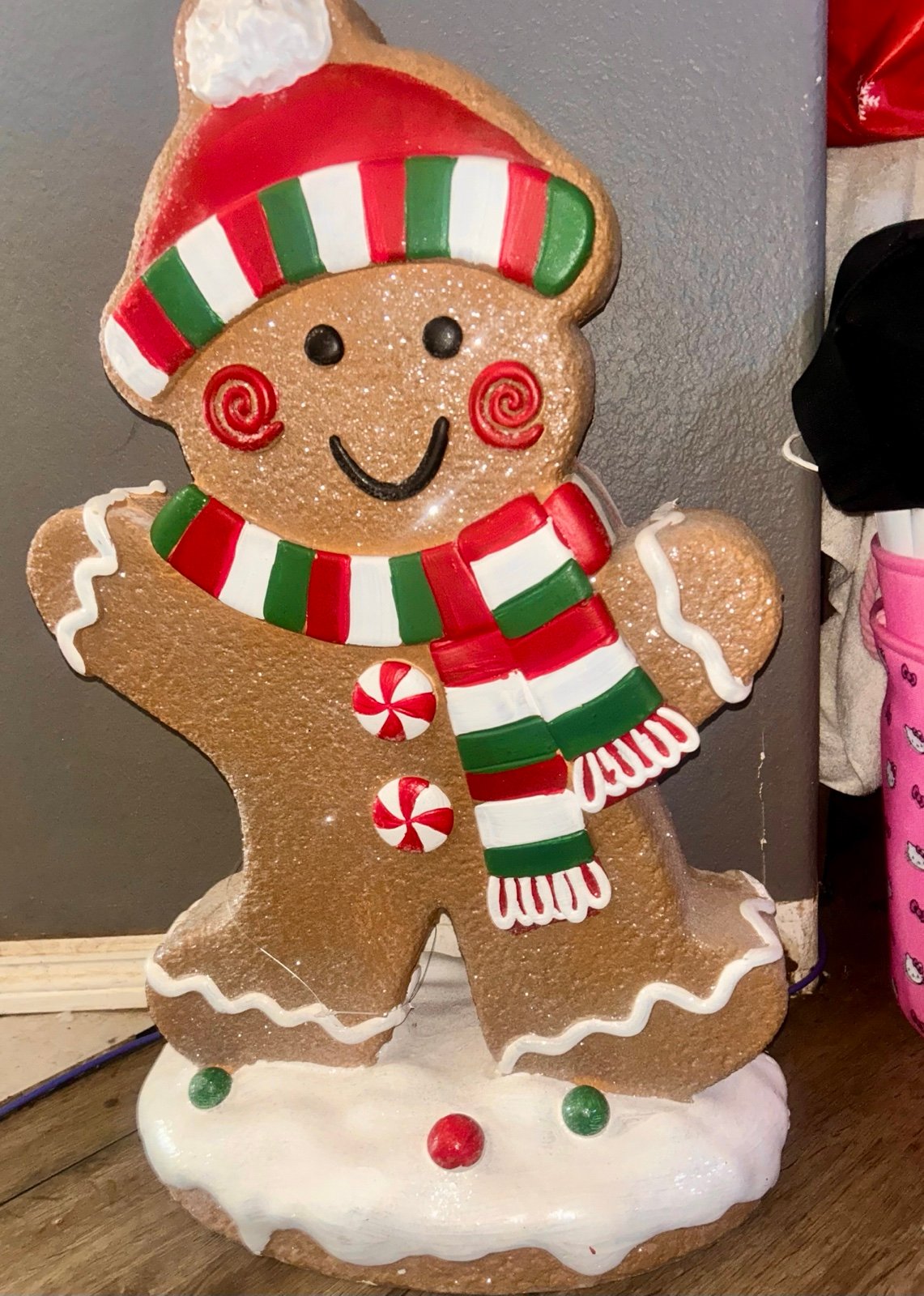 Gingerbread boy statue