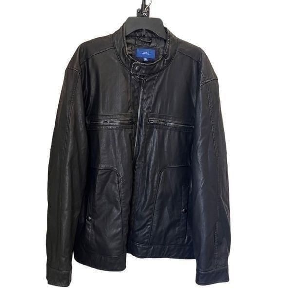 Apt 9 vegan leather jacket, black, size XXL