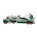 Hess Trailer Truck Jet 2010 Vehicle Exclusive Toy Lights Collectible Set Green W