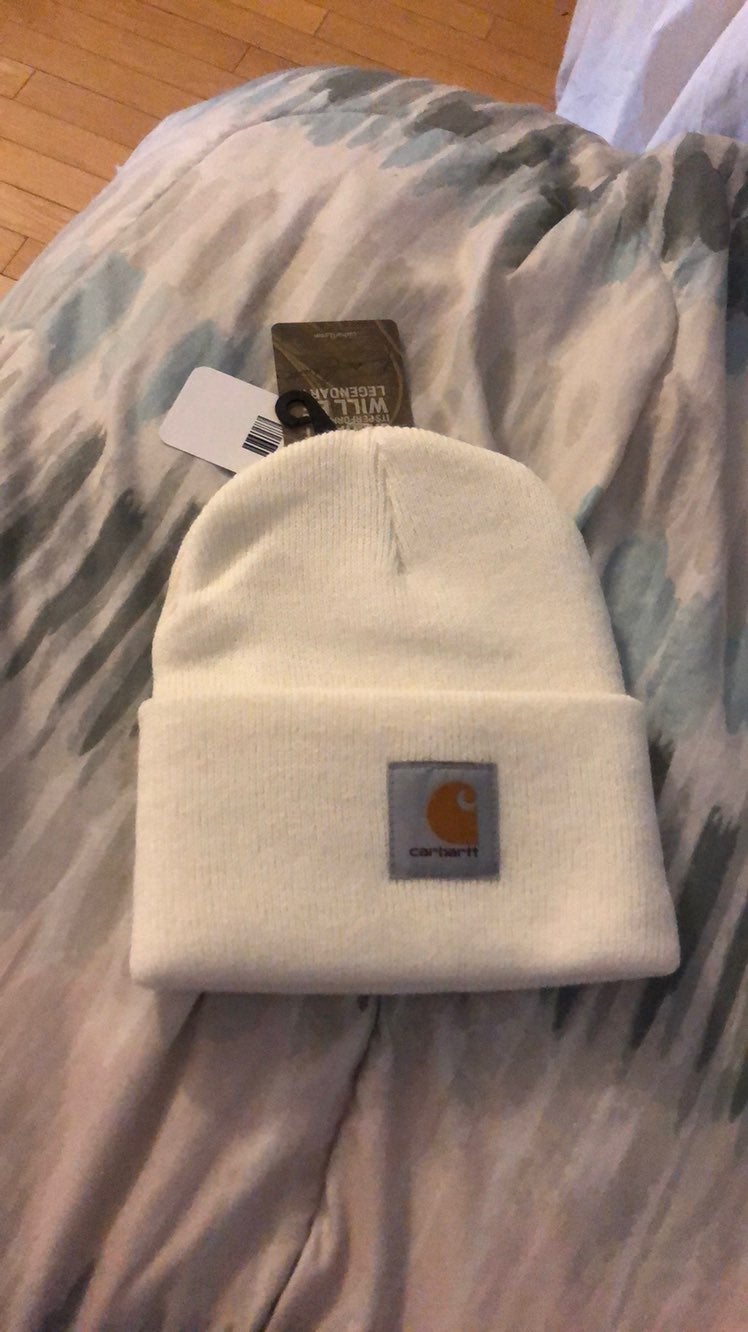 Carhartt beanie womans hat in white