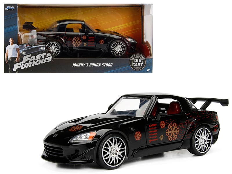Johnny's 2001 Honda S2000 Black with Graphics Fast & Furious Movie 1/24 Diecas