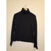 Kinross Chunky Trim 100% cashmere Sweater Women's M Black Japan Classic City