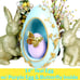Rare 14 Teal Egg w/ Purple Egg & Butterfly Inside