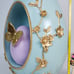 Rare 14 Teal Egg w/ Purple Egg & Butterfly Inside