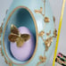 Rare 14 Teal Egg w/ Purple Egg & Butterfly Inside