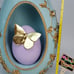 Rare 14 Teal Egg w/ Purple Egg & Butterfly Inside