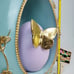 Rare 14 Teal Egg w/ Purple Egg & Butterfly Inside