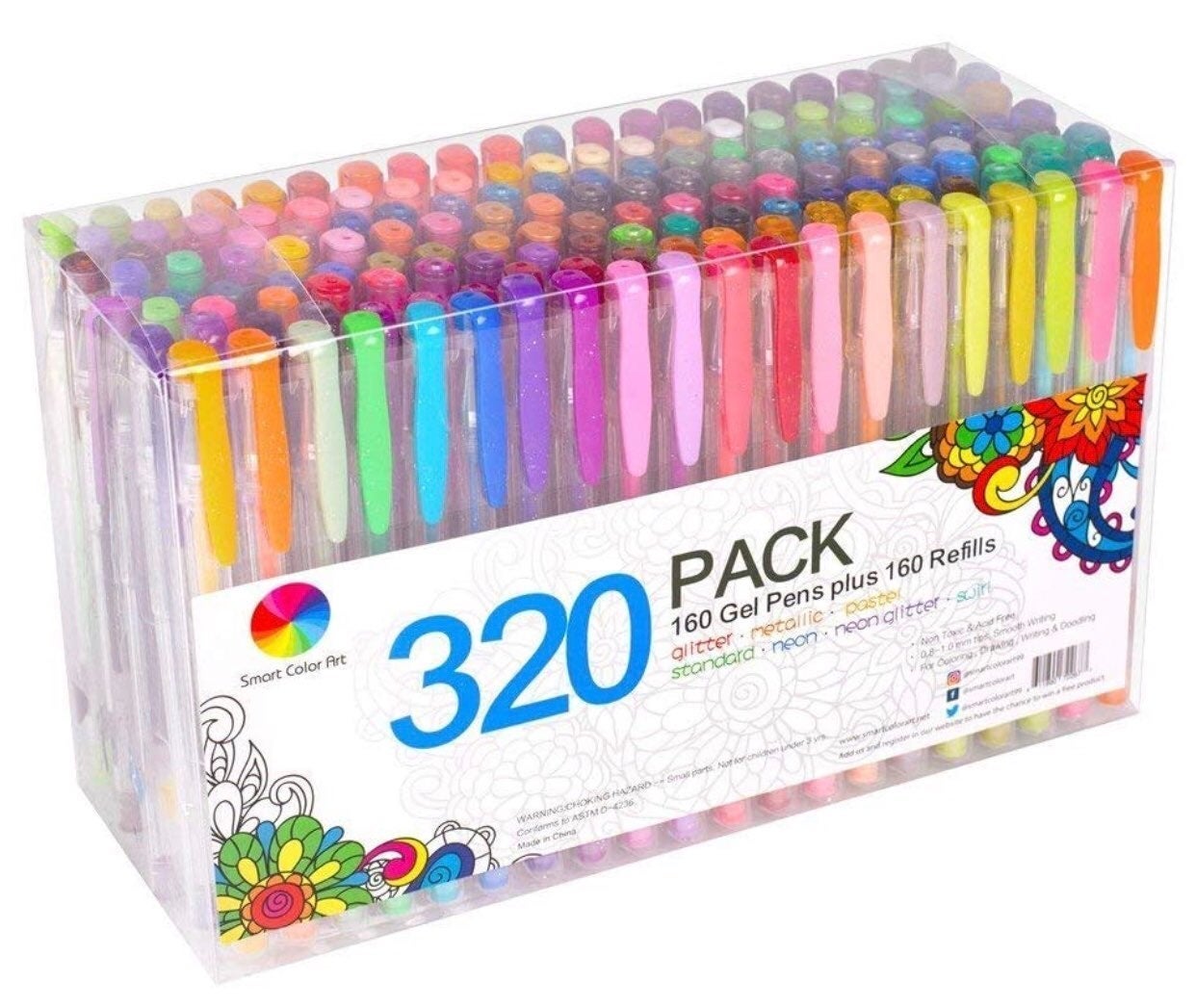 Gel Color Drawing Pens Kids School 320 p