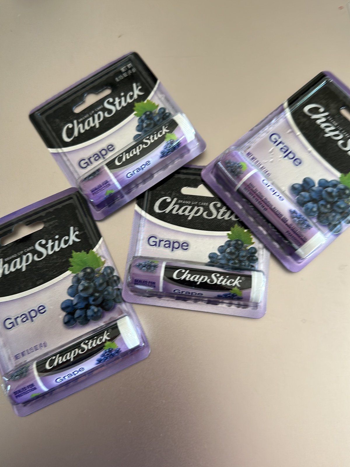 Grape chapstick
