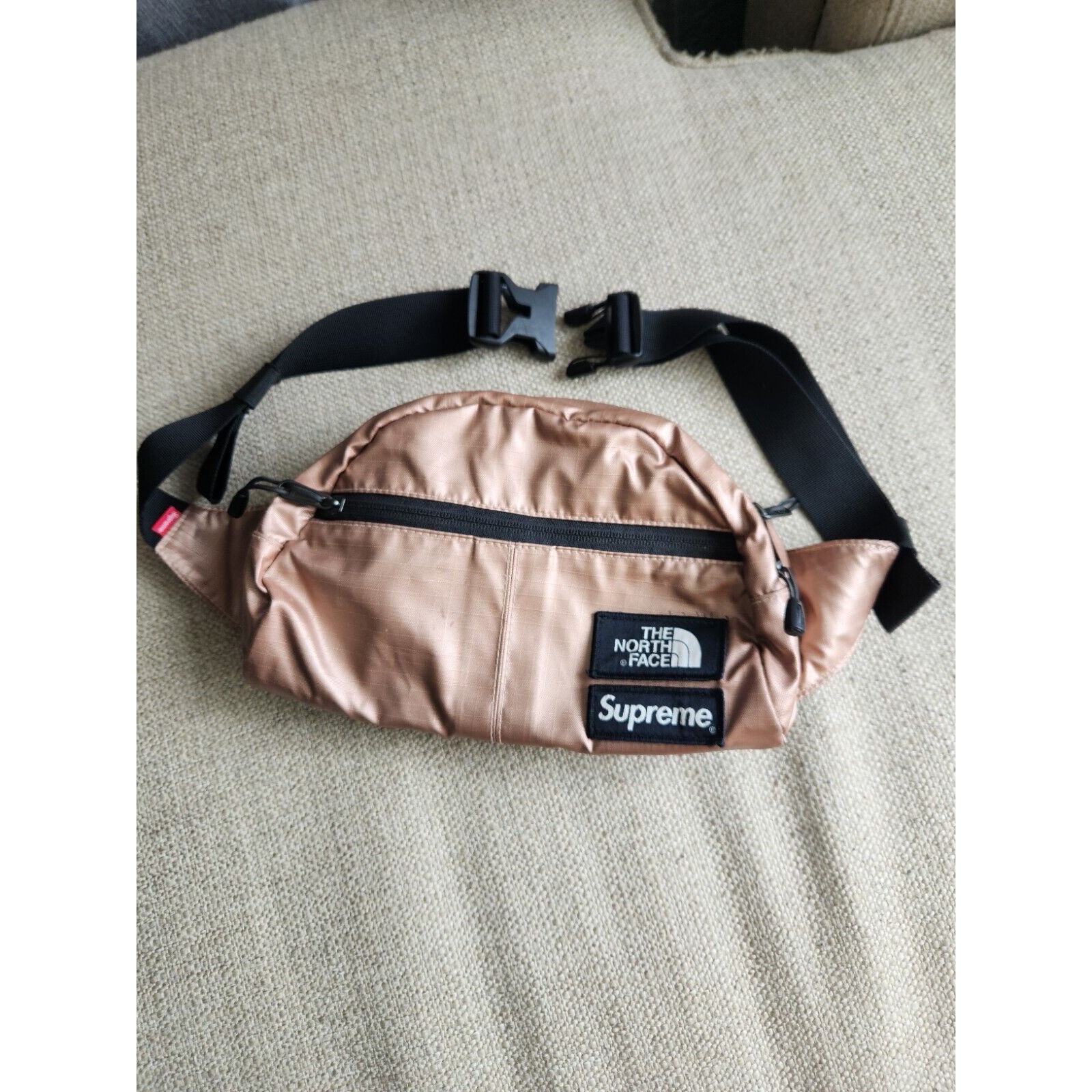 Supreme The North Face Metallic Rose Gold Roo II Lumbar Pack 100% Authentic SS13