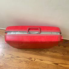 Vintage Samsonite Hard Shell Luggage Suitcase Carry On Bag Hot Pink 24x16