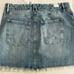 NWT Good American Women’s Fringe Micro Denim Skirt Size 16 New