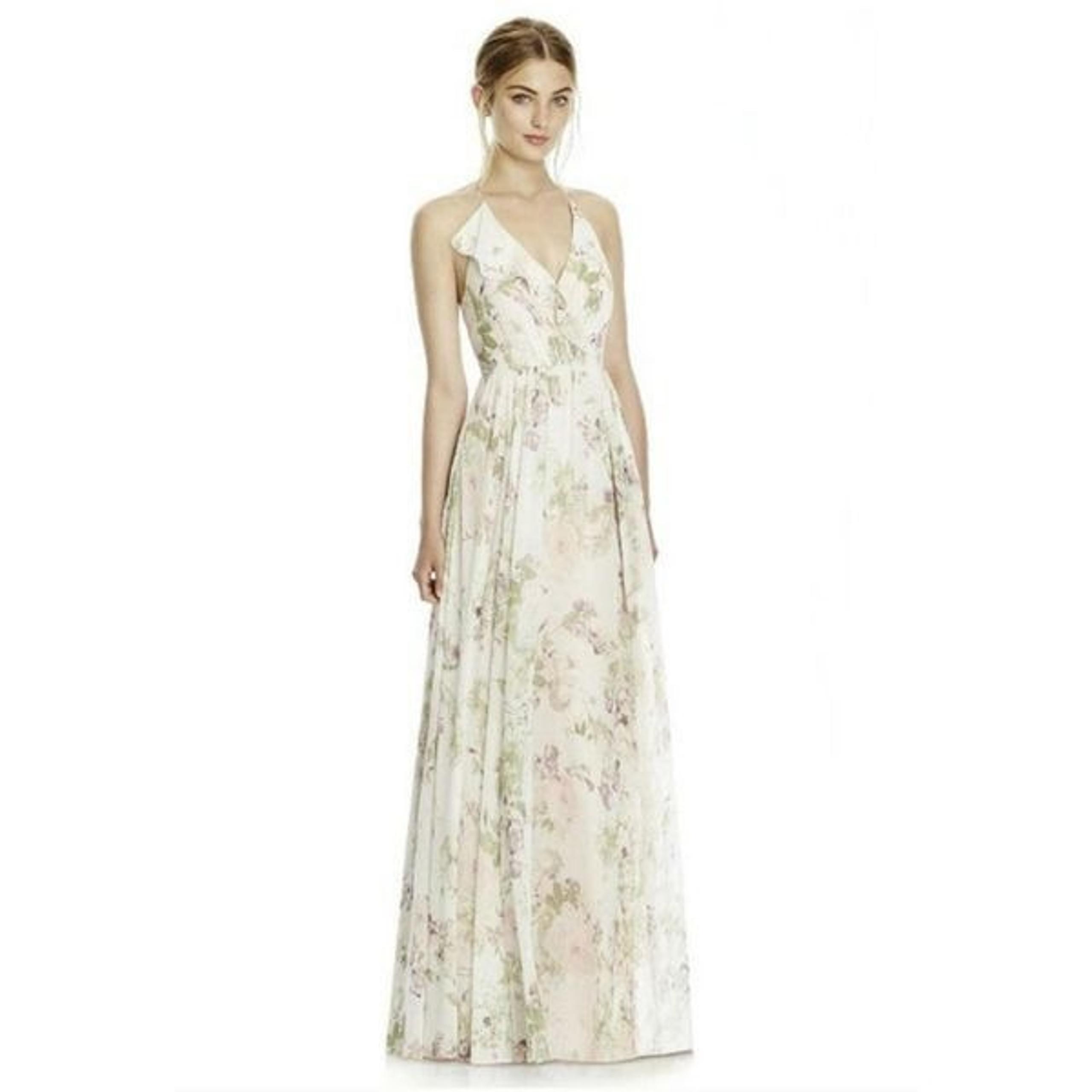 Jenny Yoo Blush Garden Gown Floral Maxi
Dress Pink XS 00