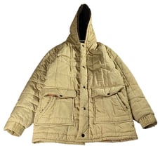 Vintage Cooper Sportswear Quilted Hooded Long Coat Parka Men's Size XL