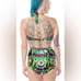 Sourpuss Fink Faces Two Piece Swimsuit- size small