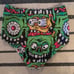 Sourpuss Fink Faces Two Piece Swimsuit- size small
