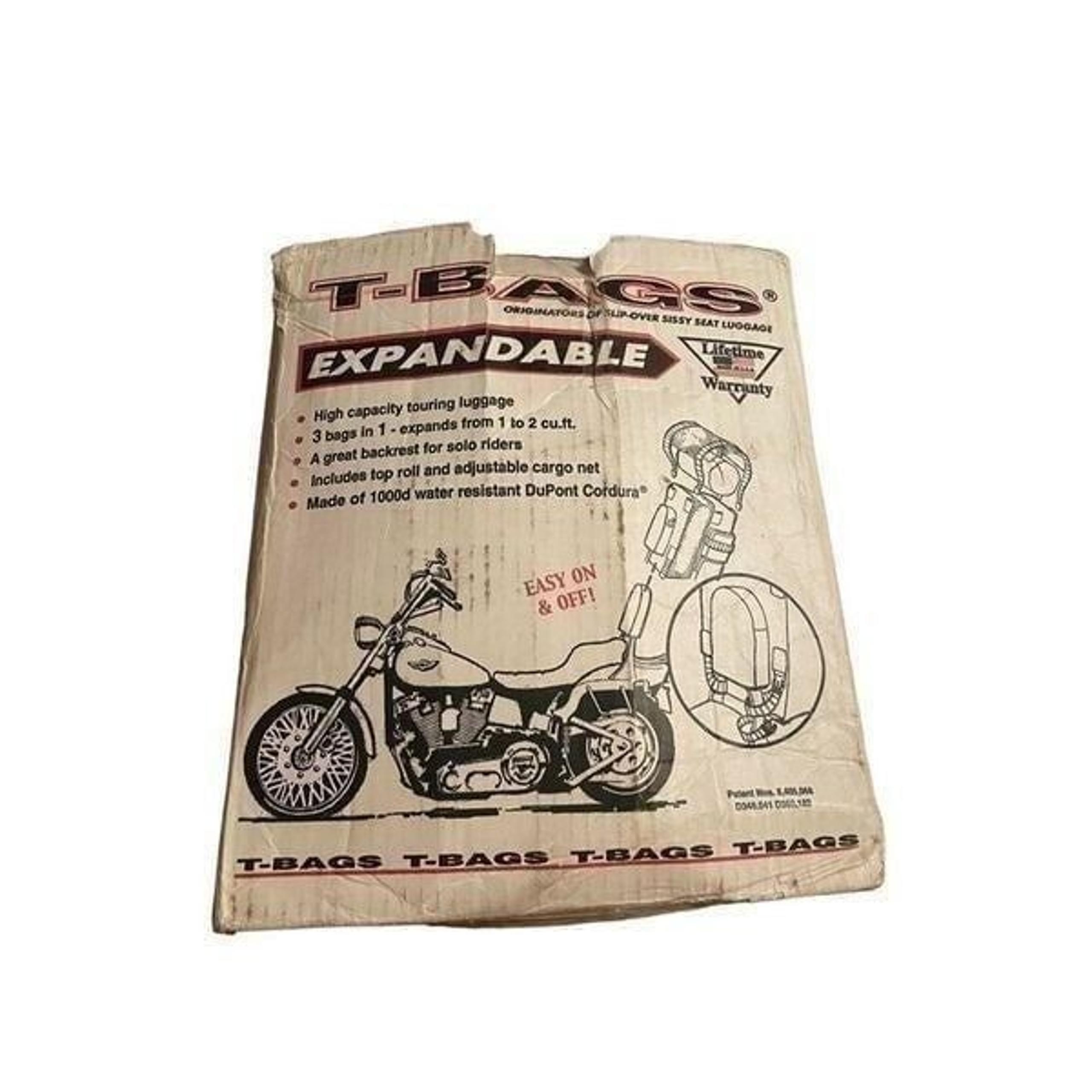 T-Bags Slipover Sissy Bag Motorcycle Slip Over Seat Luggage Versatile Expandable