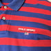 Polo Sport Ralph Lauren Vintage Flag Red Blue Striped Polo Shirt Mens Medium M