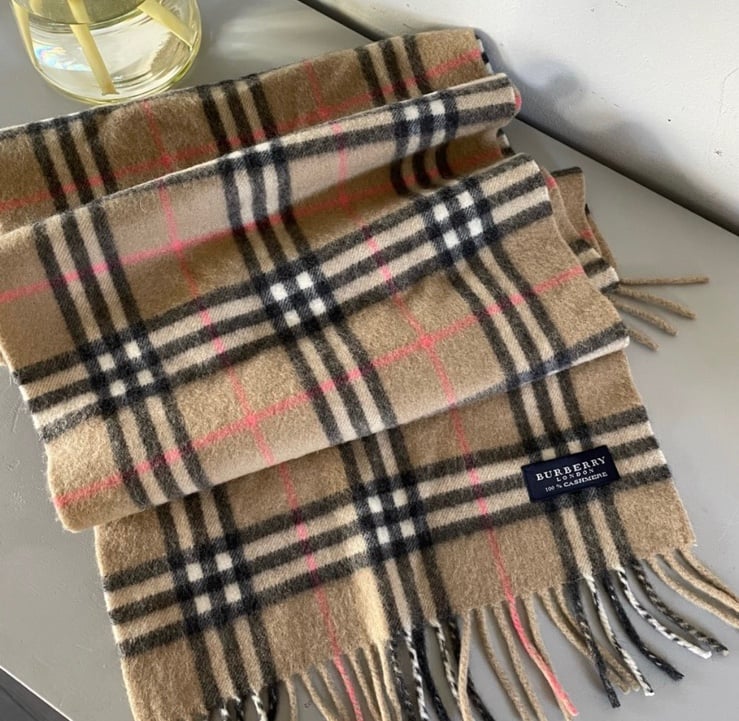 Burberry Nova Check Unisex 100% Cashmere Scarf