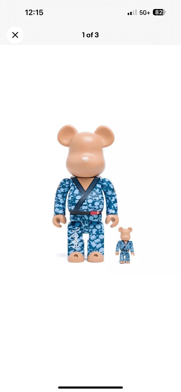 Bearbrick 100% and 400% ALBINO X PRESTO X STASH.