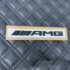 Gloss Black AMG Fit Mercedes Rear Trunk Emblems Logo Badge Letter Number 3M