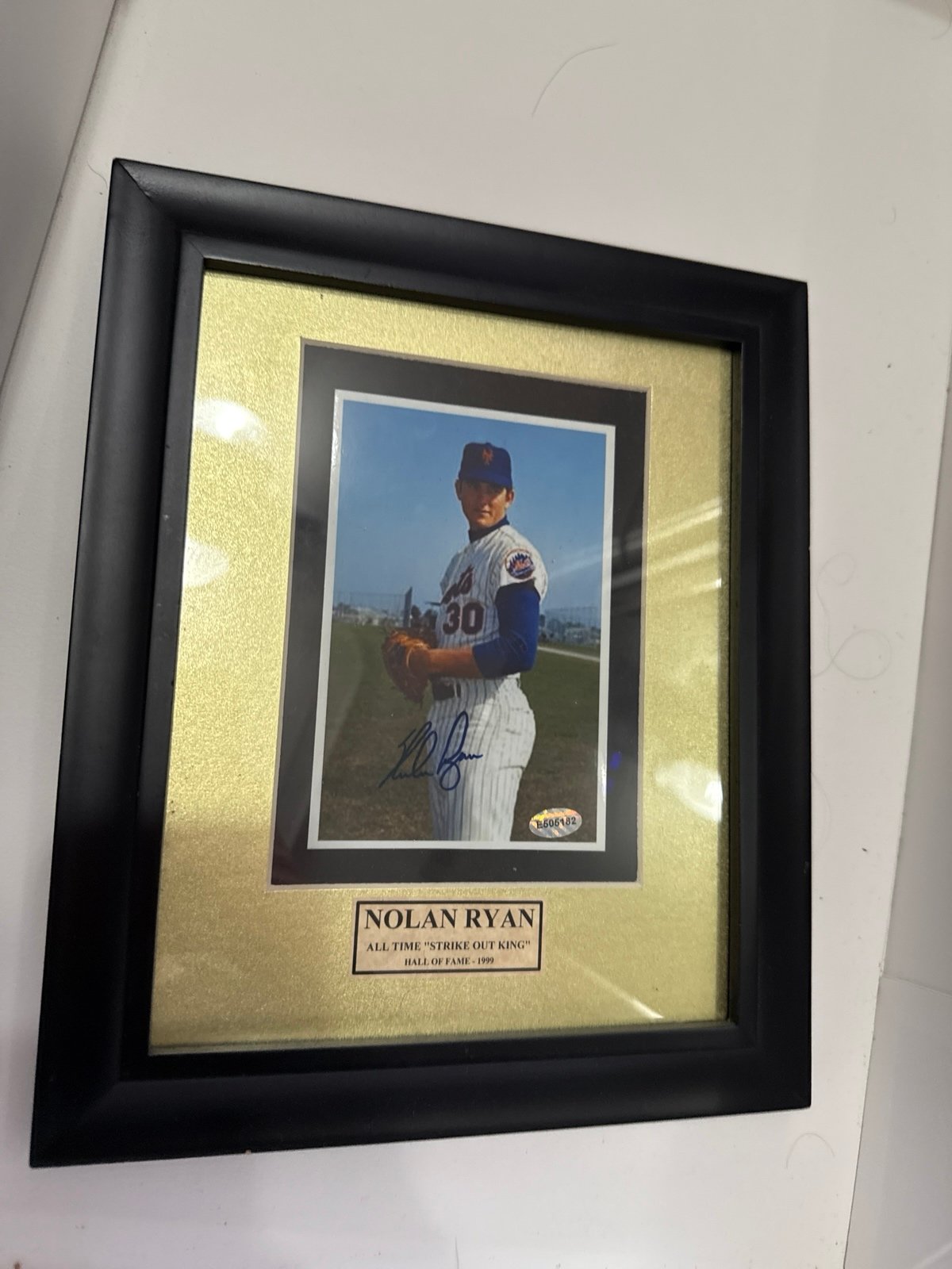 Nolan Ryan Mets Autograph