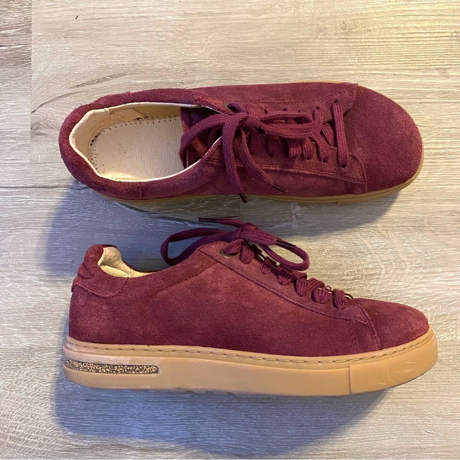 Birkenstock Bend Low Suede Maroon 8-8.5
