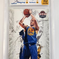 2012-13 Klay Thompson Past and Present Raining 3s Rookie TCGC 10 Gem Mint