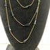 Vintage Multi Chain Iridescent Glass Bead Necklace Very Long Snake Chains