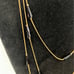 Vintage Multi Chain Iridescent Glass Bead Necklace Very Long Snake Chains